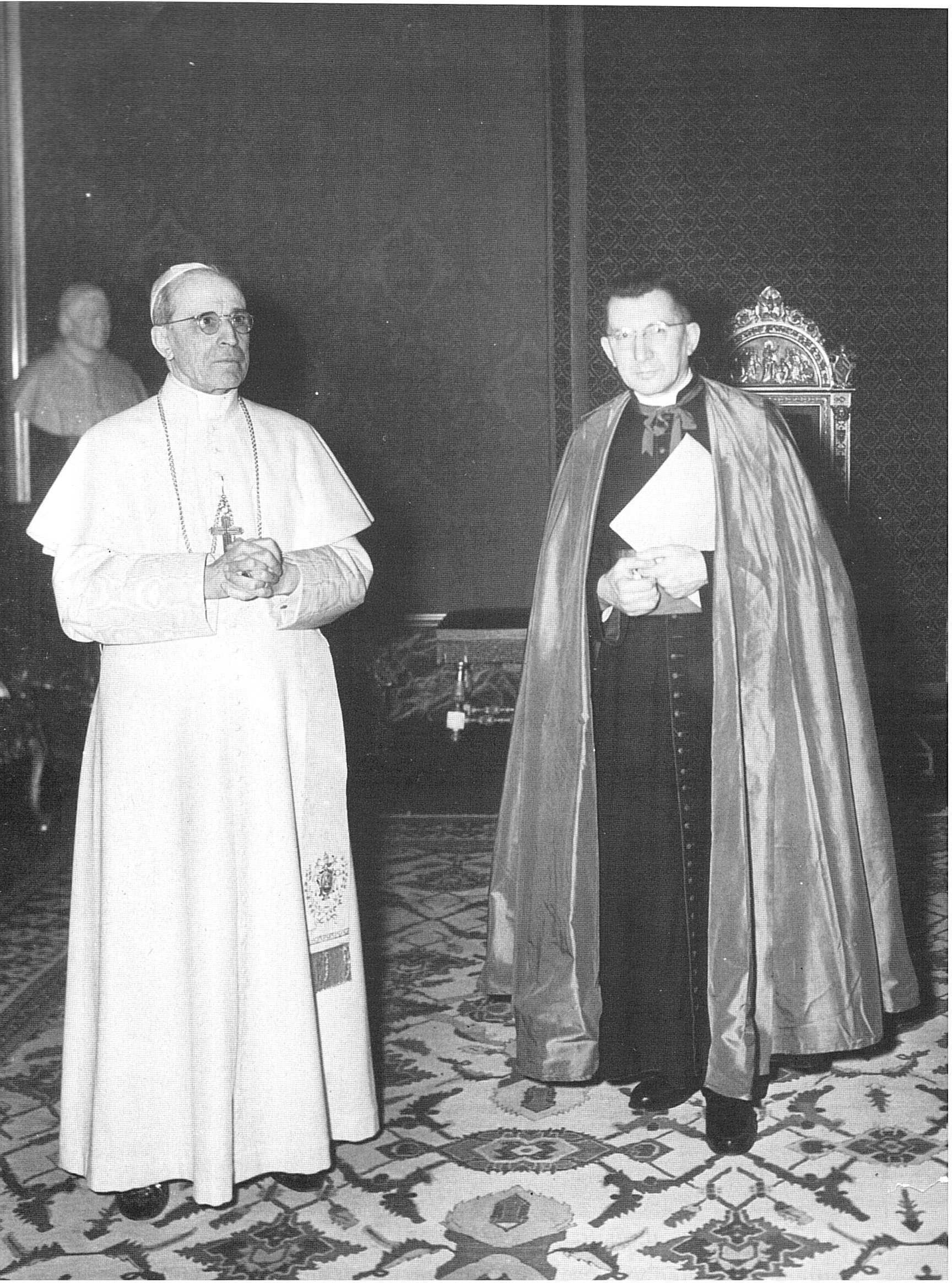 1956 : audience de Pie XII. Pie XII